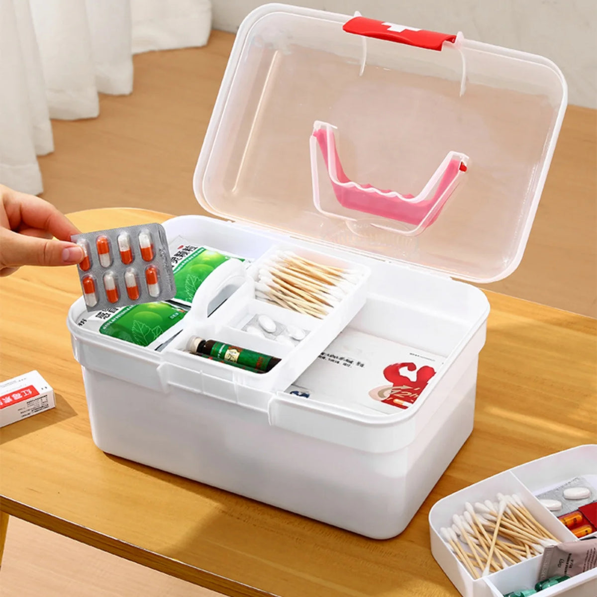 Portable Medicine Organizer Cabinet & First Aid Kit with Handle Medicine Cabinet Organizer Babs