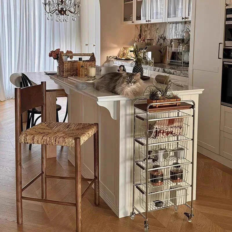 Wooden Braided Rope Barstool | Nordic Luxury Bar Chair Barstool Babs