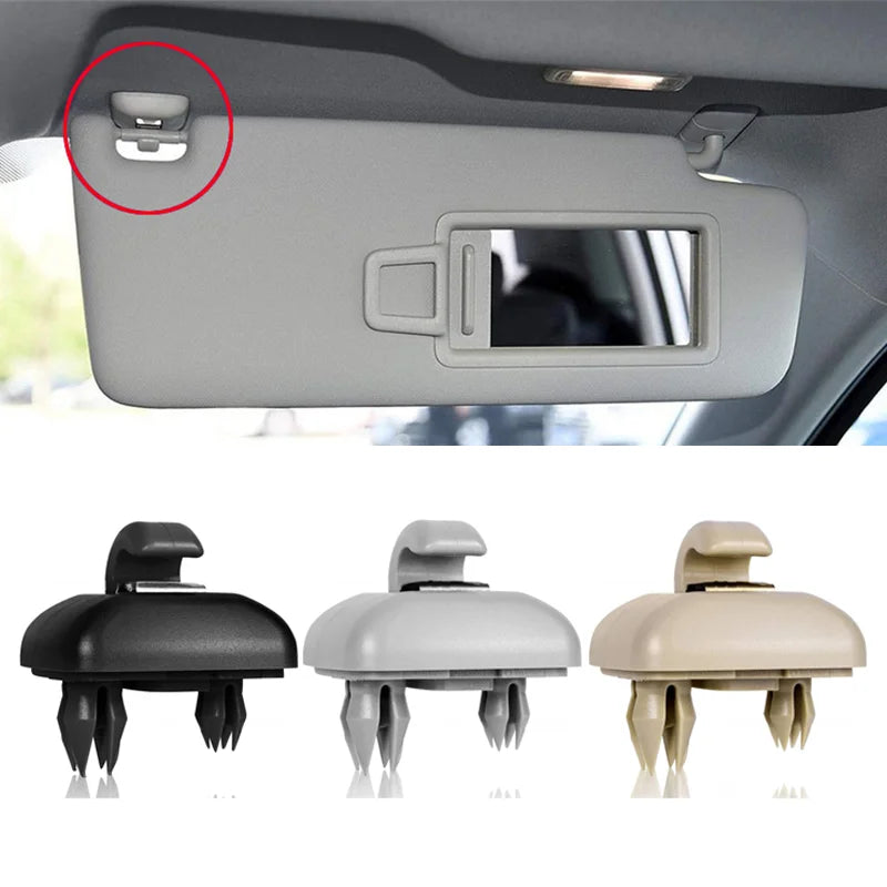 Gray Sun Visor Hook Clip for Audi A3 A4 A5 Q3 Q5 | 8U0857562A Sun Visor Clip Babs