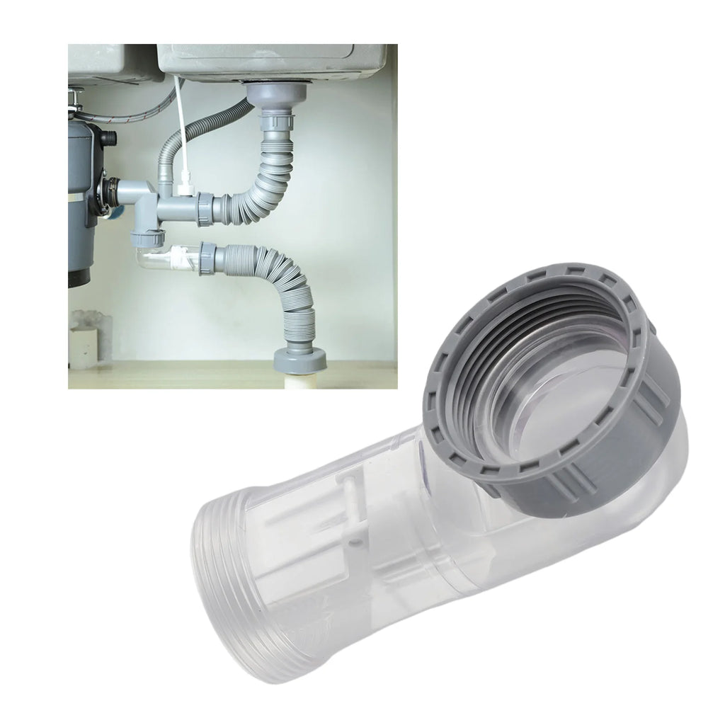 45mm Odor-Proof Curved Drain Pipe Kit with Check Valve Drain Pipe Fitting Babs