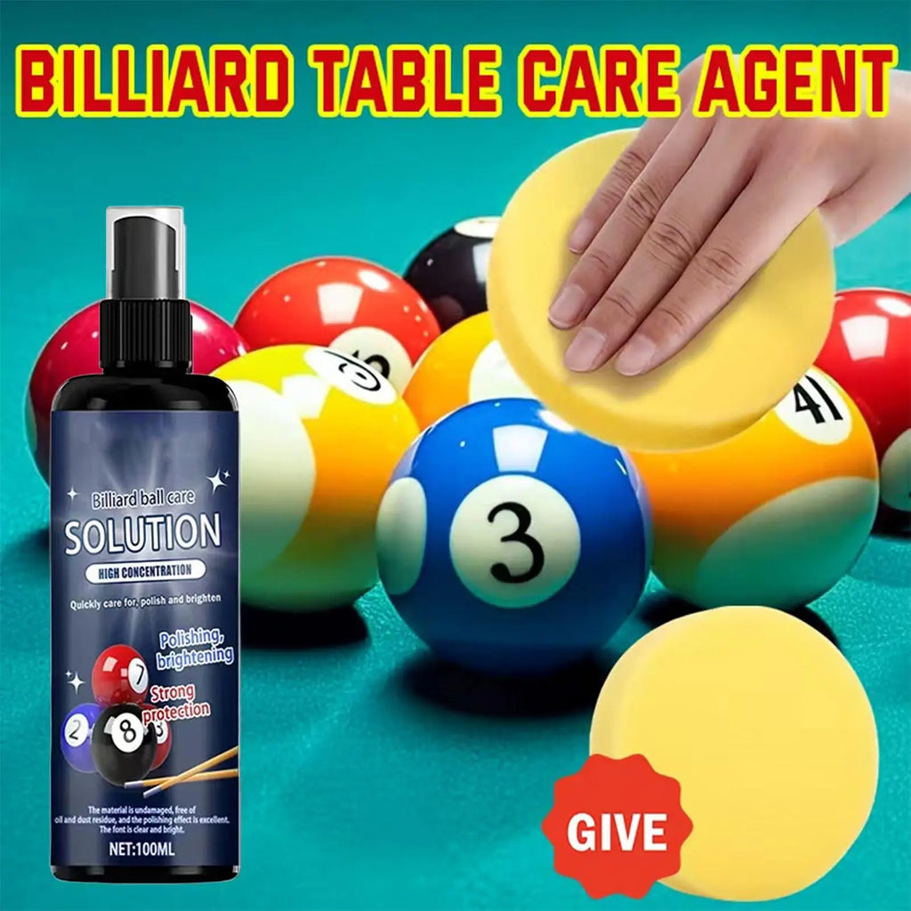 100ml Billiard Ball Cleaner Spray – Polish & Protect Pool Balls Billiard Ball Cleaner Babs