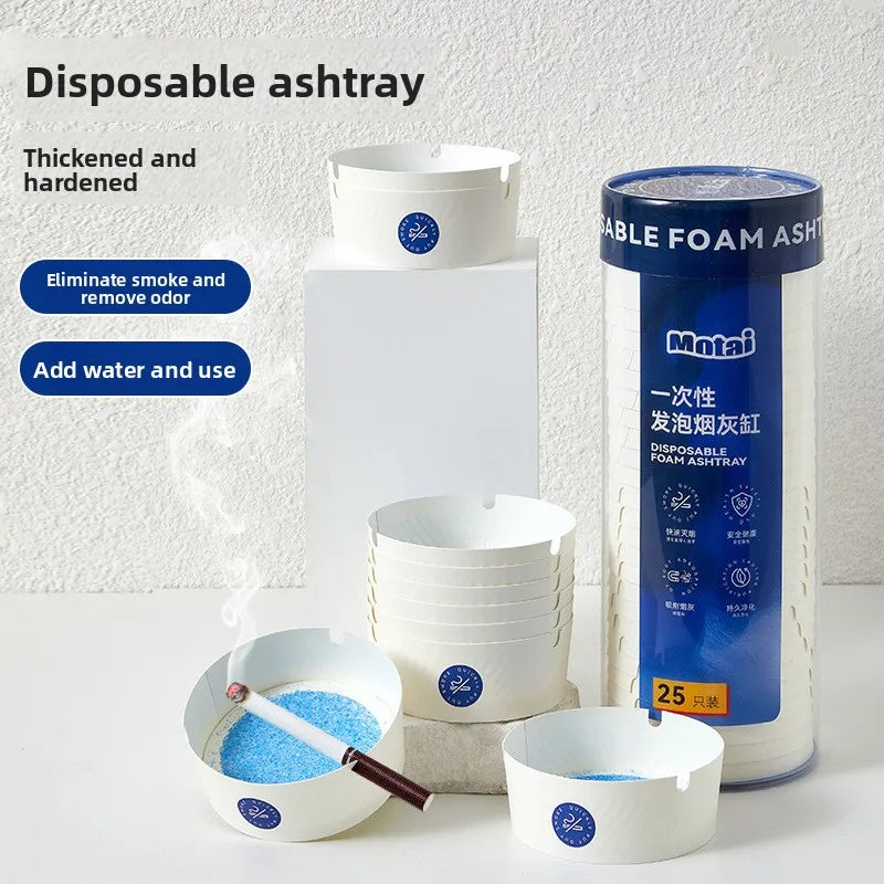 Disposable Foam Ashtray with Sand – Anti-Ash-Fly Home & Office Disposable Ashtray Babs