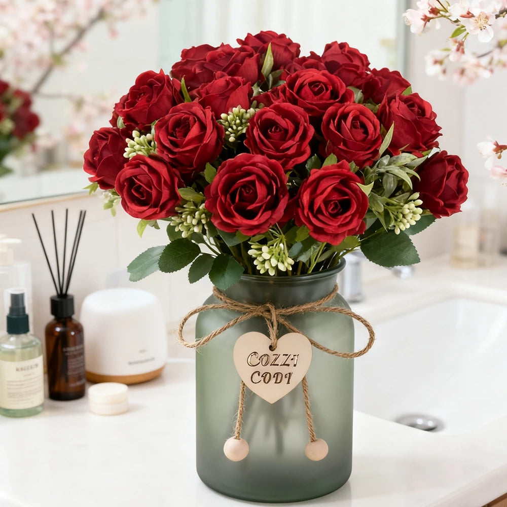 Artificial Silk Roses – Wedding, Home & Party Decoration Artificial Silk Flowers Babs