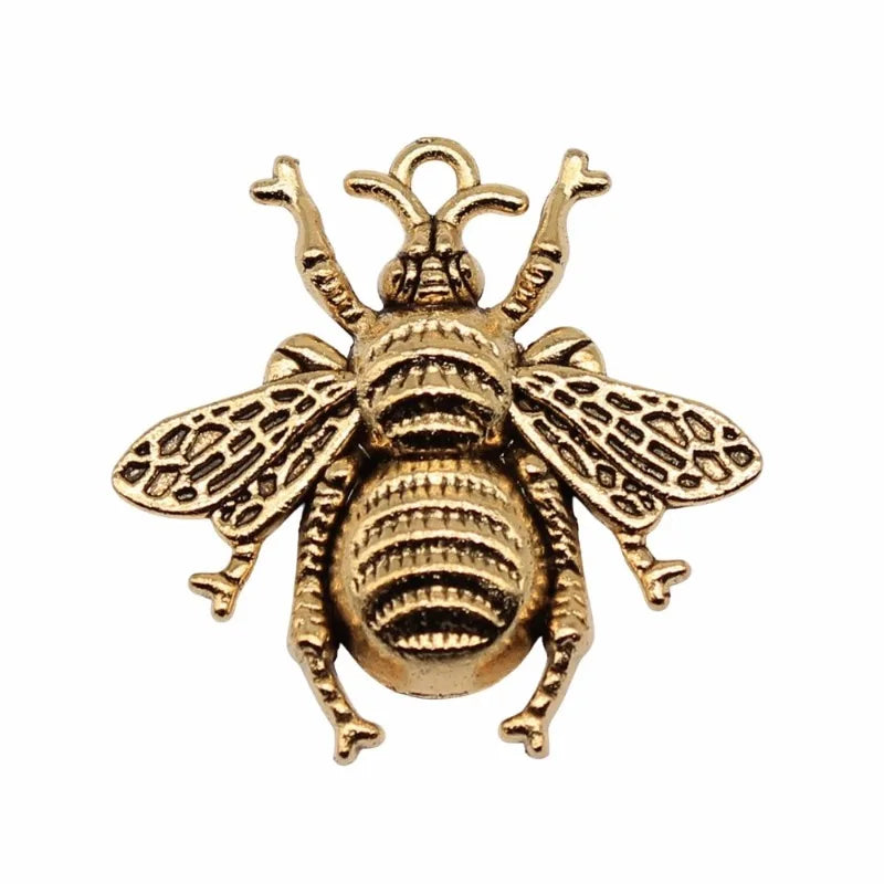 20 Pcs Antique Bronze Bee Charms for Jewelry Making – Zinc Alloy Jewelry Making Charms Babs