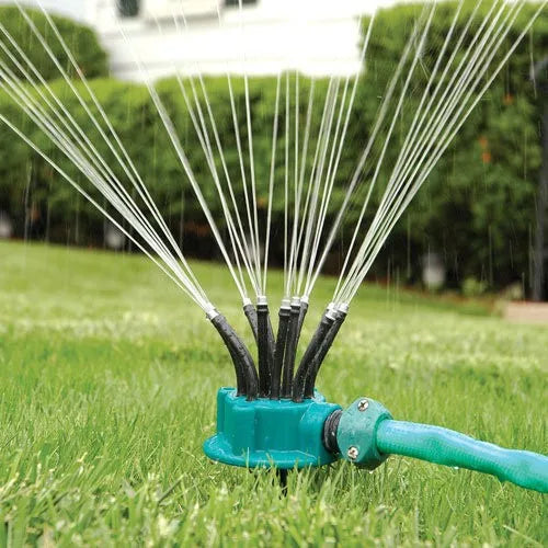 360° Rotating Garden Sprinkler – Multi-Head Lawn Watering Nozzle Garden Sprinkler Babs