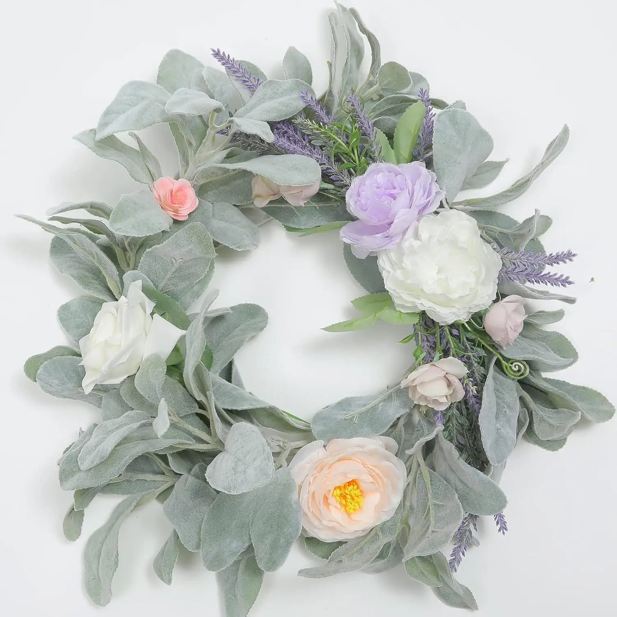 3/6Pcs Faux Lamb's Ear Greenery Stems for Wedding & DIY Crafts Artificial Greenery Stems Babs