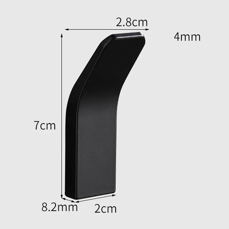 No-Drill Aluminum Wall Hooks – Robe, Towel & Coat Hanger Adhesive Wall Hook Babs