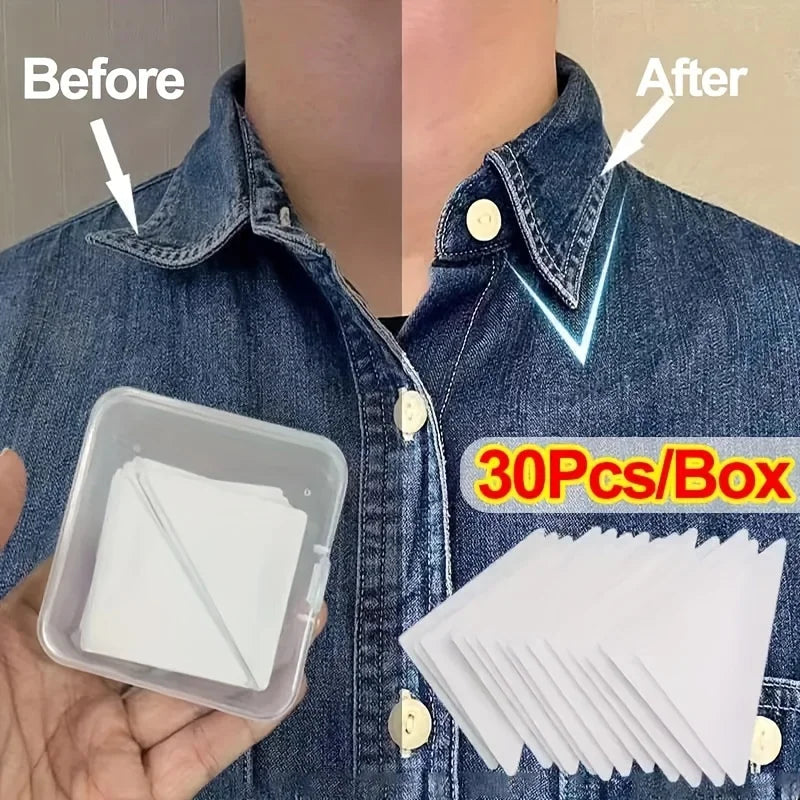 30pcs Invisible Shirt Collar Stays & Stiffeners for Men Collar Stays Babs