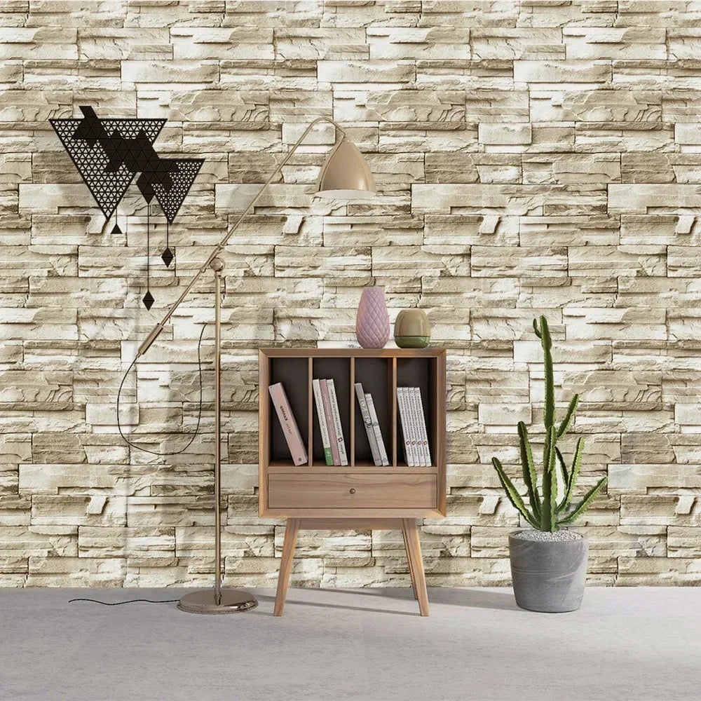 3D Faux Brick Peel & Stick Wallpaper – Self-Adhesive Vinyl Peel & Stick Wallpaper Babs