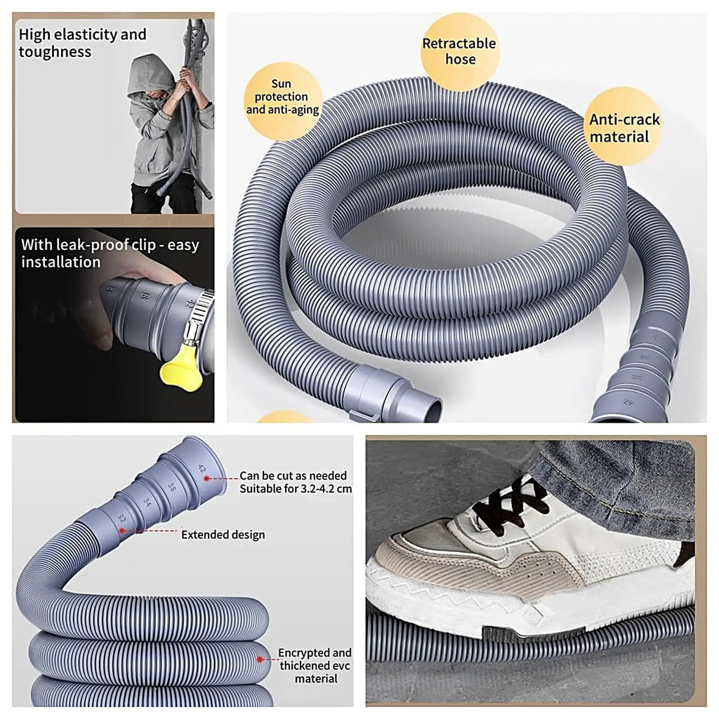 Foldable RV Sewer Hose Kit 3/4/5m Leakproof – Caravan Trailer RV Sewer Hose Kit Babs