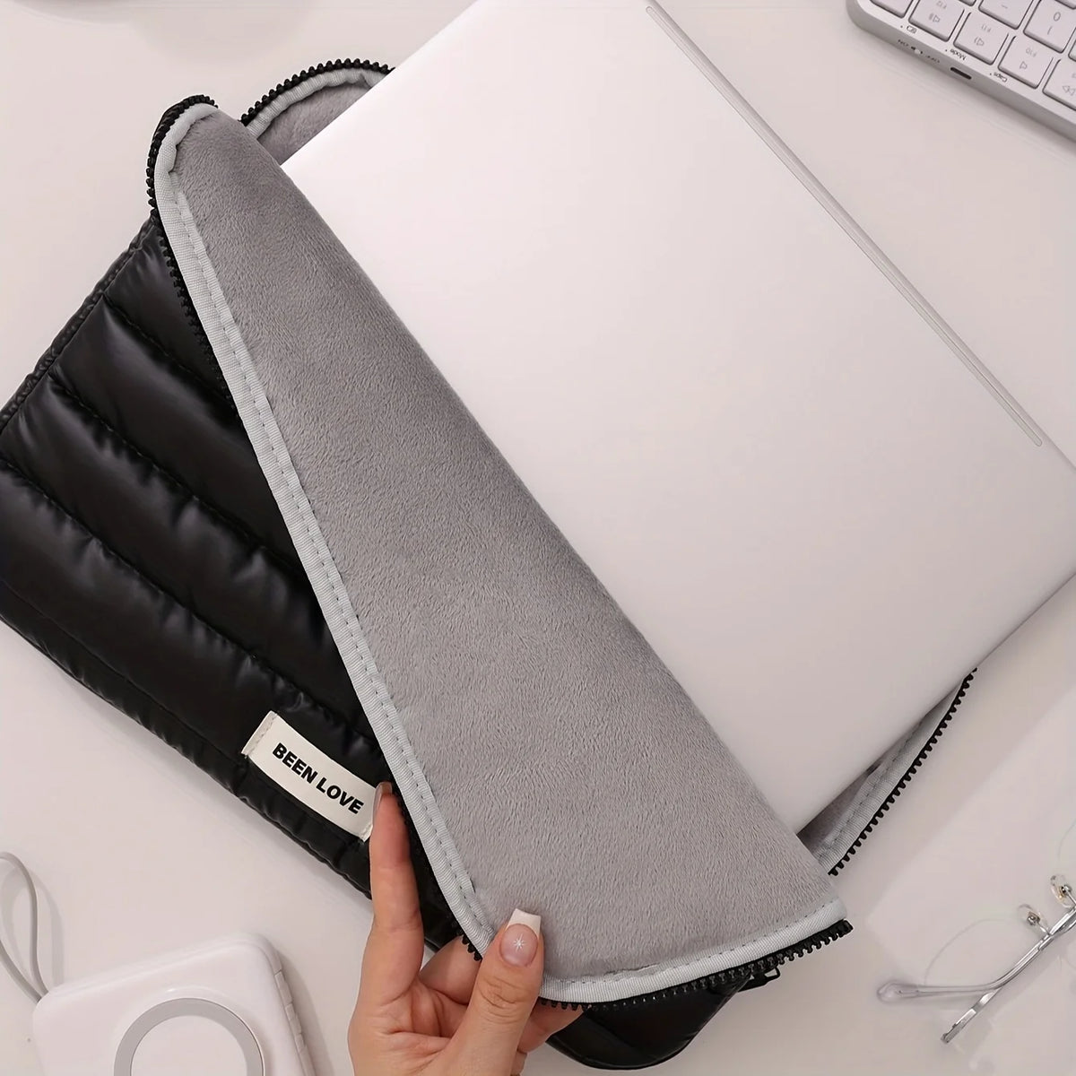 Portable Laptop Sleeve Bag – Large Capacity Travel Organizer Laptop Sleeve Bag Babs