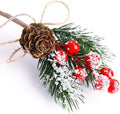 Artificial Red Berry Branch Picks – Christmas & Home Décor Artificial Berry Branches Babs Burgundy 5 pcs
