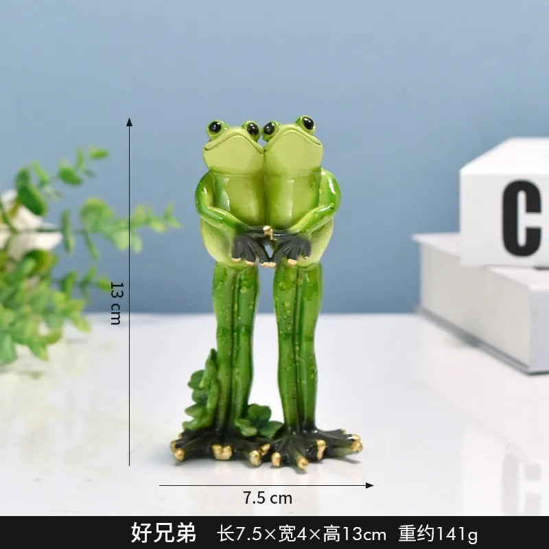 Resin Yoga Frog Figurine – Fun Desktop & Garden Decor Decorative Figurine Babs 1Pc 3