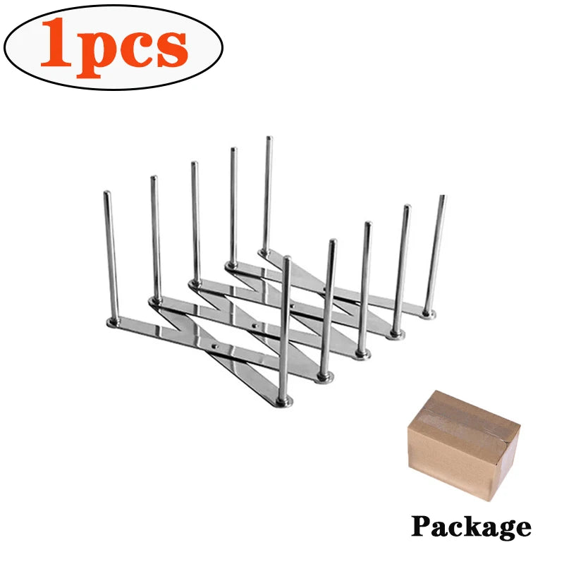 Retractable Pot Lid Holder & Kitchen Organizer Rack (1-2 Pack) Kitchen Lid Organizer Babs 1PCS