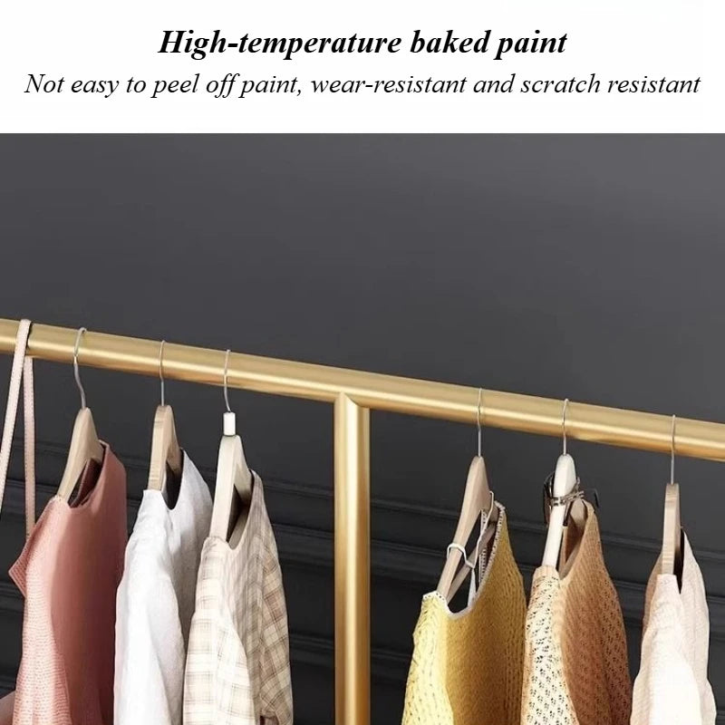 Floor-Standing Coat & Clothes Drying Rack – Metal, Foldable Coat & Drying Rack Babs