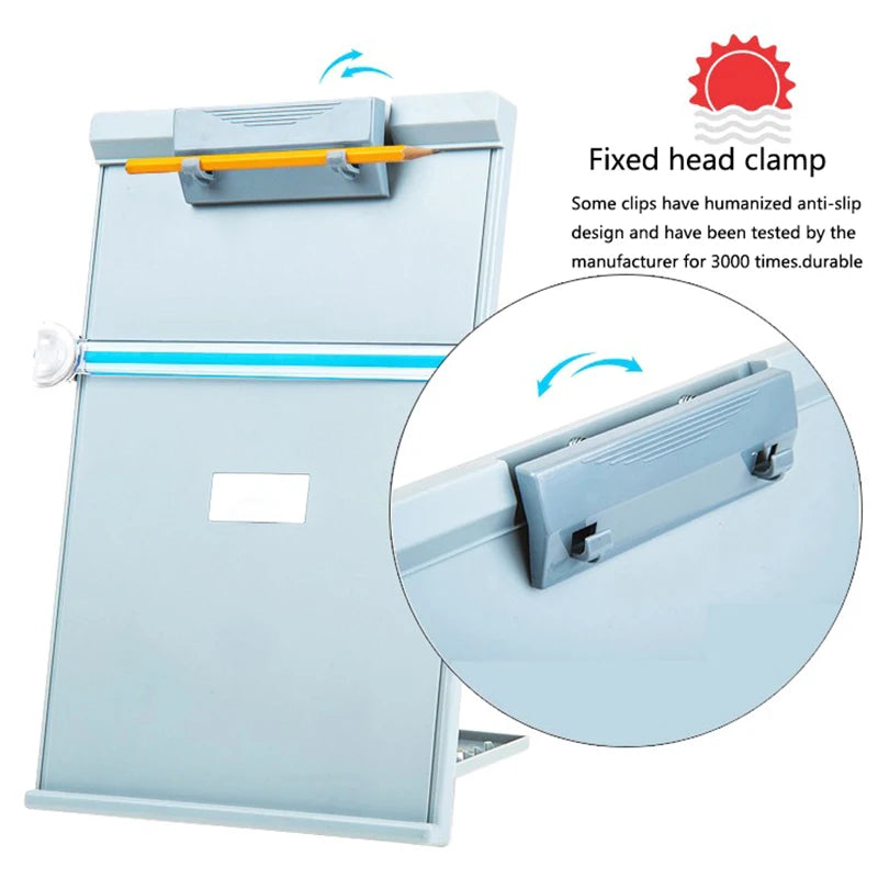 A4 Desktop Document Reading Stand with Adjustable Clip Document Reading Stand Babs