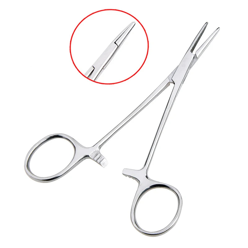 Stainless Steel Straight & Curved Locking Forceps Clamps Locking Forceps Clamps Babs Straight Mouth