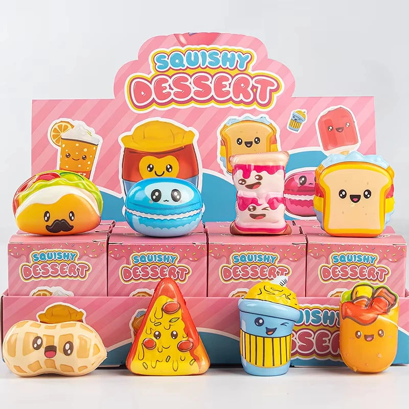 Squishy Capybara Pizza Stress Ball Fidget Desk Ornament Squishy Stress Ball Babs