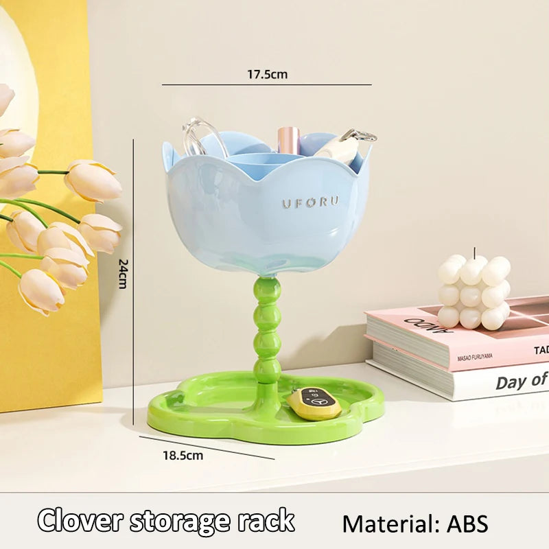 Rose-Shaped Desktop Organizer – Floral Caddy for Keys & More Desktop Storage Organizer Babs B