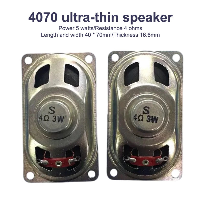 4070 Ultra-Thin LCD Monitor Speaker Horn 7×4cm DIY 1–5W Speaker Horn Babs