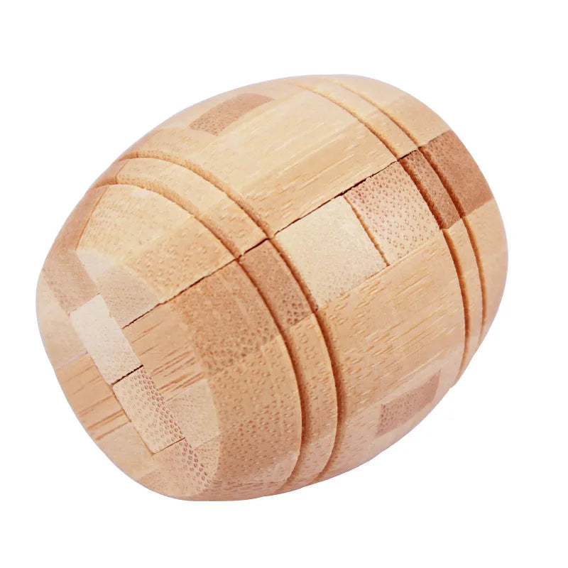Bamboo Kongming Lock 3D Interlocking Puzzle Brain Teaser Toy 3D Interlocking Puzzle Babs 1Pc