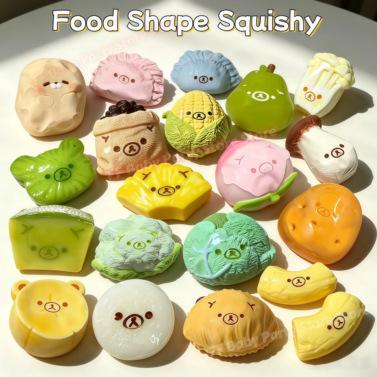 Handmade Butter Texture Squishy ASMR Squeeze Toy – Fun Shapes Squishy Fidget Toy Babs