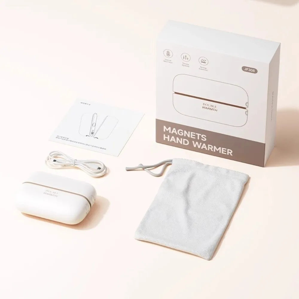2-in-1 Magnetic Rechargeable Hand Warmers | 3 Heat Settings Rechargeable Hand Warmer Babs