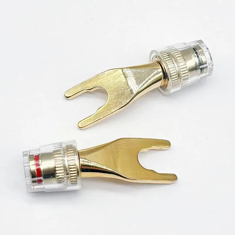 Banana Plug Binding Post Connector – Gold-Plated, 4mm, No Solder Audio Binding Post Babs