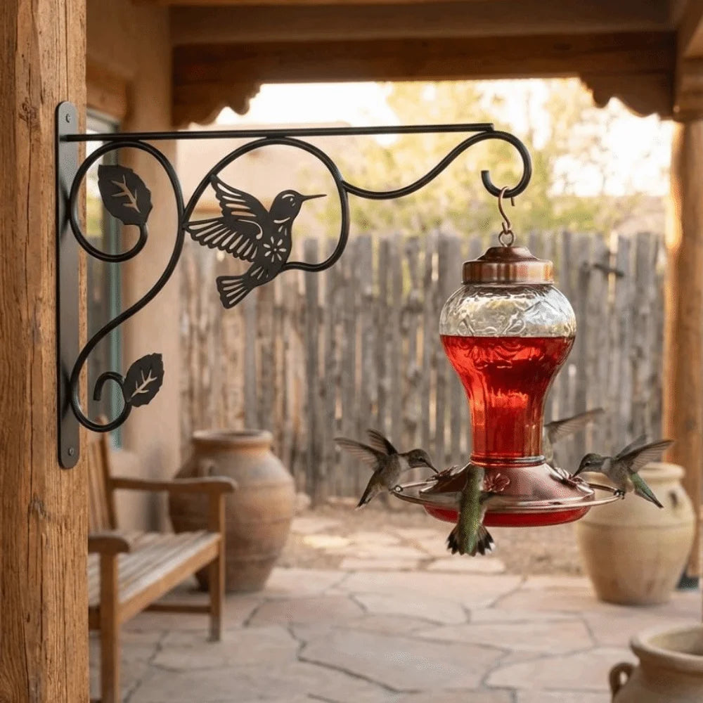 12-Inch Heavy Duty Cast Iron Wall Plant Hook | Bird Design Wall Plant Hook Babs