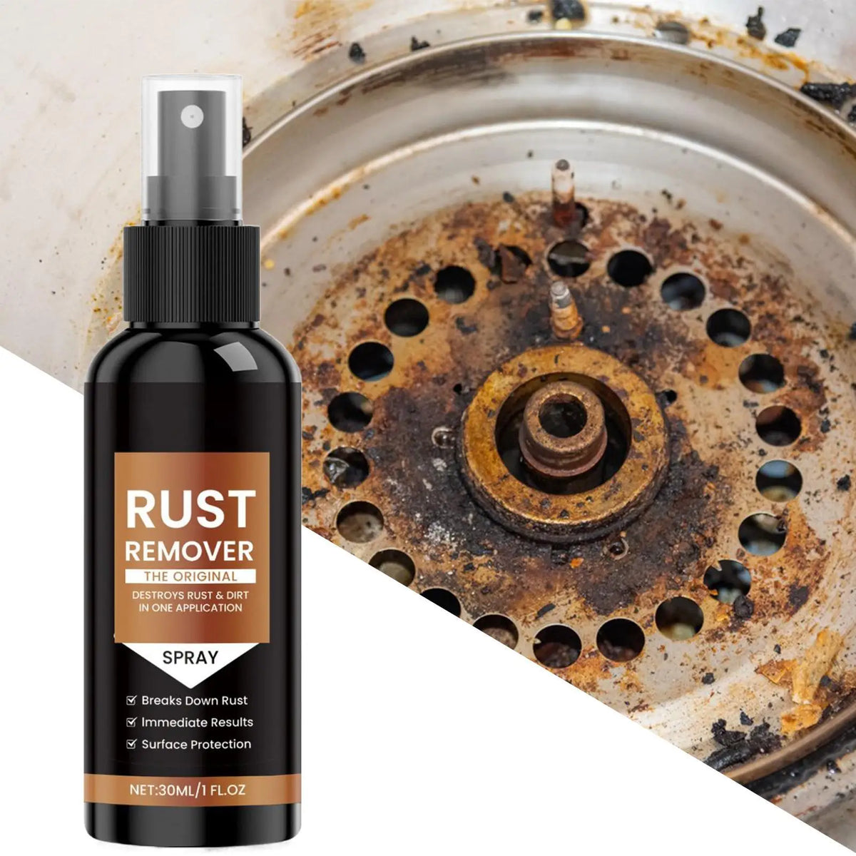Rust Remover Spray for Car Wheels & Metal Surfaces — 30ml Rust Remover Spray Babs