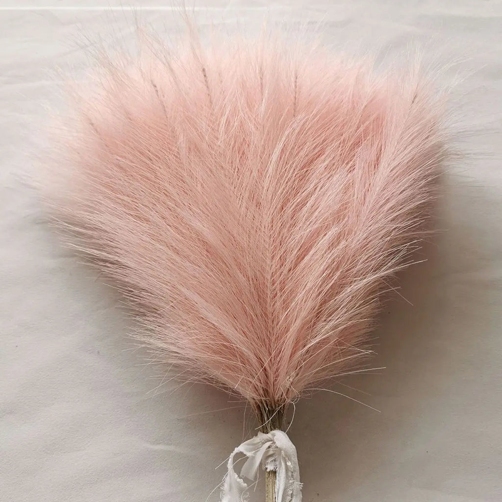 Artificial Pampas Grass Stems – Silk Reed for Wedding & Décor Artificial Pampas Grass Babs 5 5pcs
