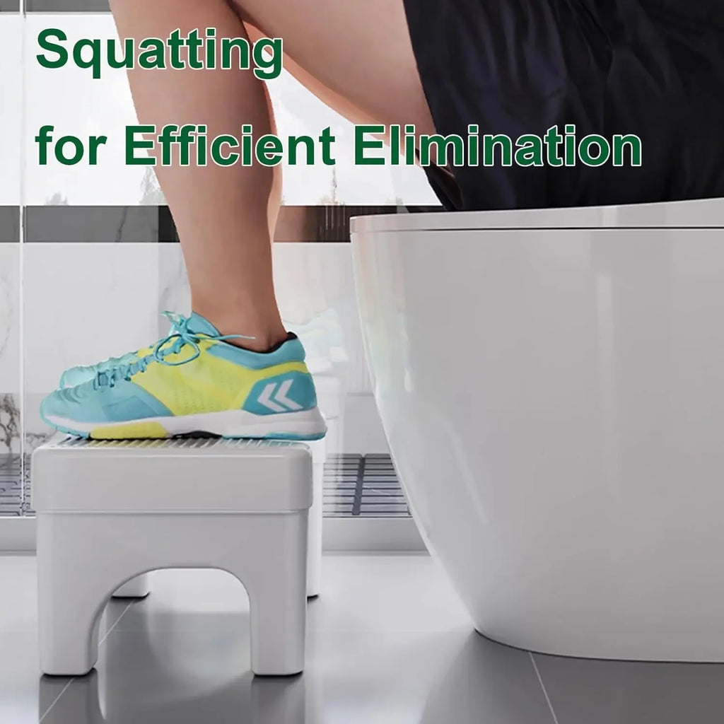 Toilet Foot Stool Squatting Aid – Adults, Kids & Pregnant Women Toilet Step Stool Babs