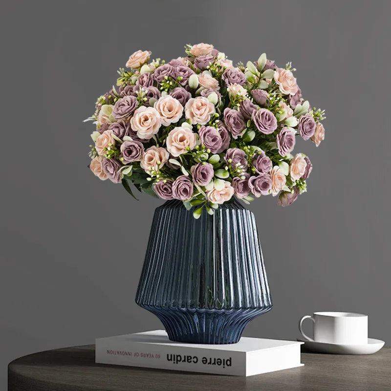 Artificial Silk Roses Bouquet – Wedding & Home Decor Artificial Silk Flowers Babs