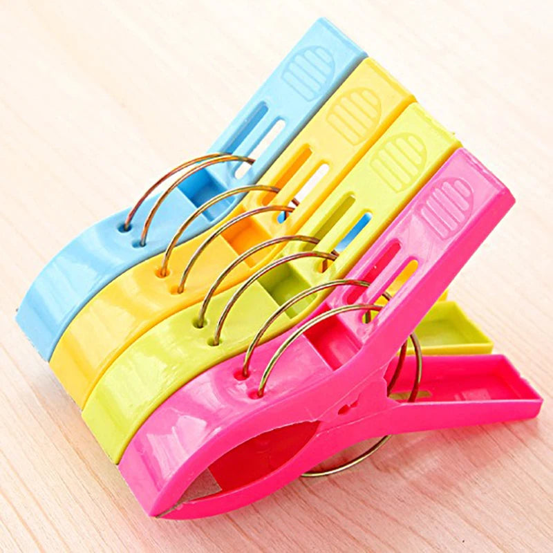 Beach Towel Clamps – Plastic Chair & Hammock Clips (4 Pack) Beach Towel Clips Babs