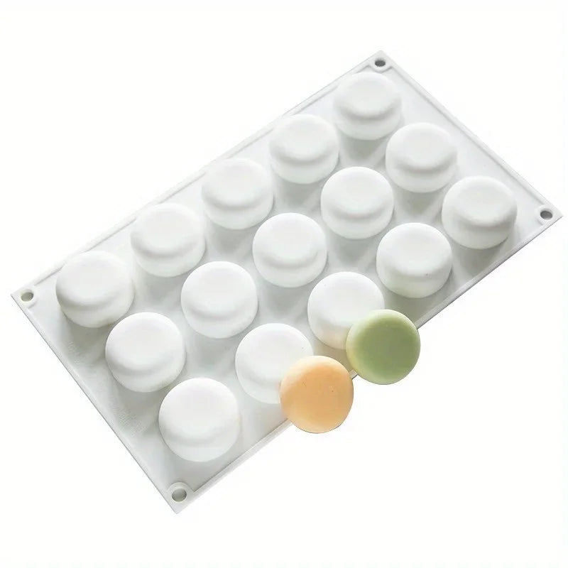 15-Cavity 3D Round Silicone Soap Molds | DIY Soap Making Silicone Soap Mold Babs 1pc