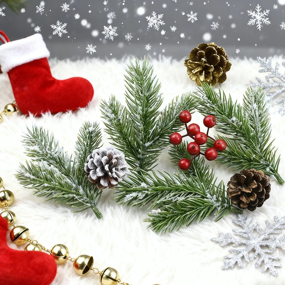 40/80Pcs Artificial Green Plants – Christmas & Wedding Décor Artificial Greenery Decor Babs