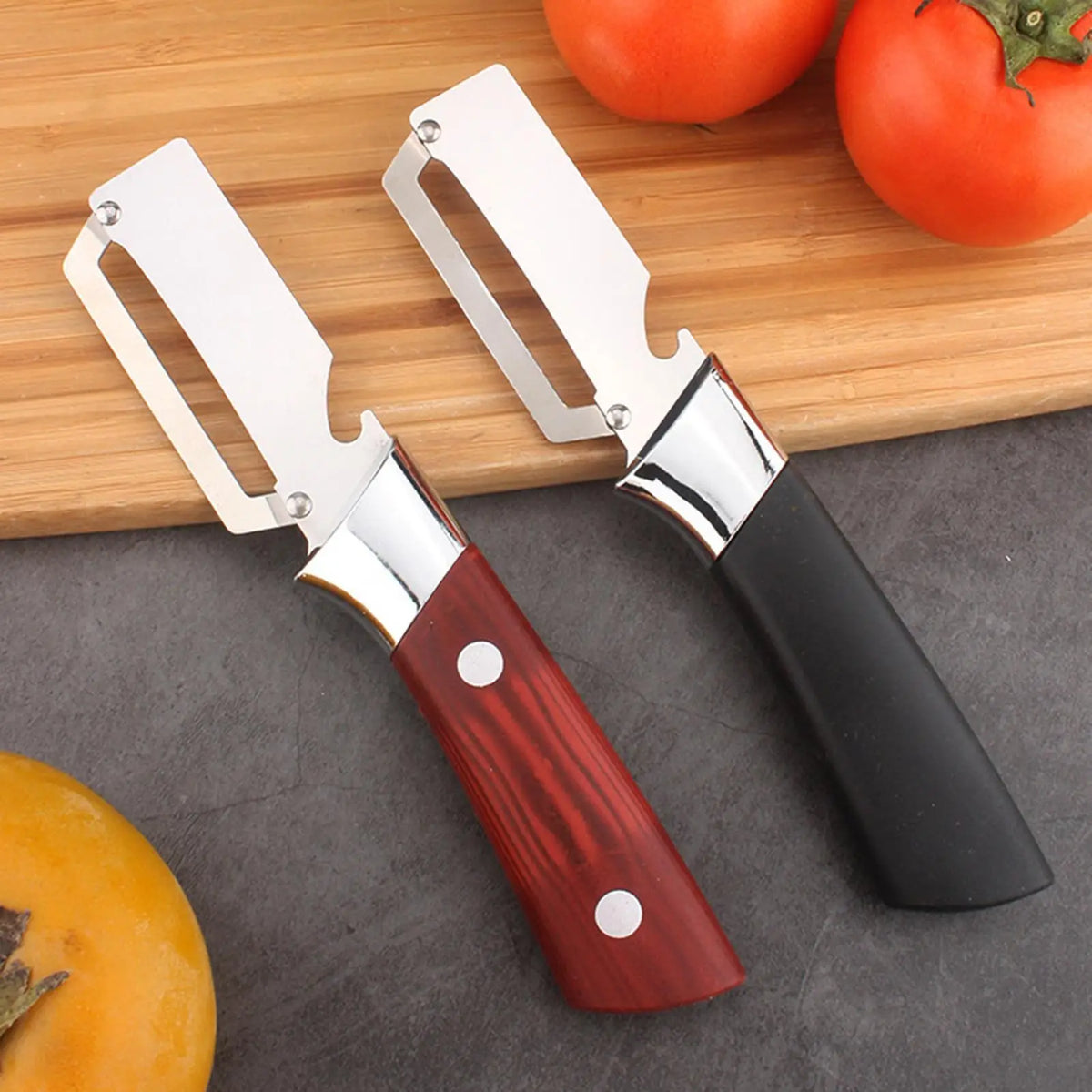 Multifunctional Vegetable Peeler – Ergonomic Wooden Handle Vegetable Peeler Babs