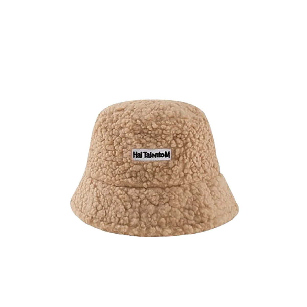 Women's Winter Lamb Fleece Bucket Hat – Warm Windproof Cap Winter Bucket Hat Babs Khaki