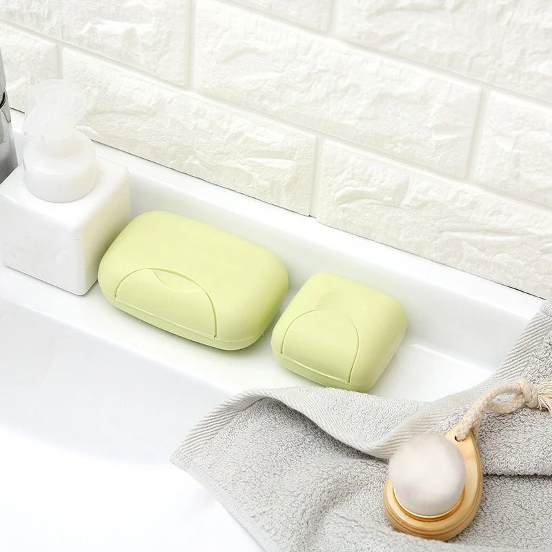Portable Travel Soap Box with Lid – S/L Candy Color Holder Travel Soap Box Babs