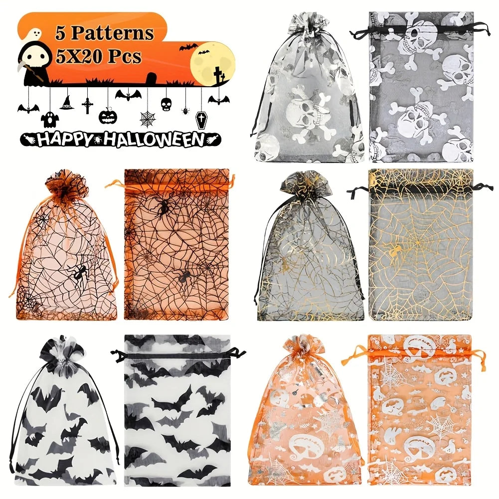 40pcs Drawstring Lace Gift Bags – Halloween & Party Favors Party Favor Bags Babs