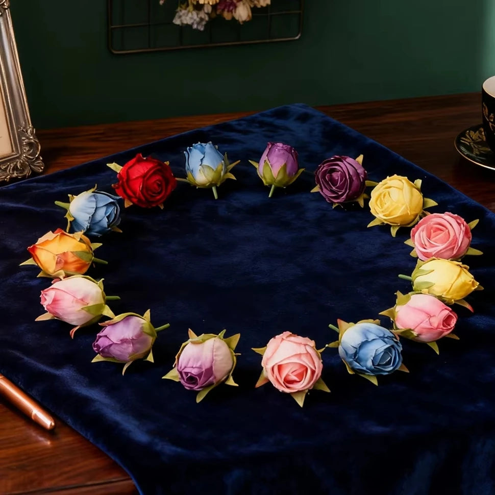 50/100 Pcs Silk Artificial Rose Heads Bulk – Wedding & DIY Décor Artificial Flower Heads Babs
