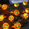 Halloween Pumpkin LED String Lights – 10/20/30 LED Battery LED String Lights Babs Yellow 2m
