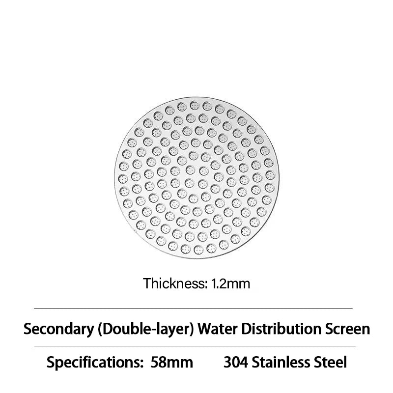 Reusable Coffee Puck Screen 51/53/58mm Stainless Steel Espresso Filter Espresso Filter Screen Babs 58mm 2pcs