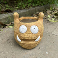 Funny Expression Flower Pot – Novelty Garden Statue Decor Novelty Flower Pot Babs brown