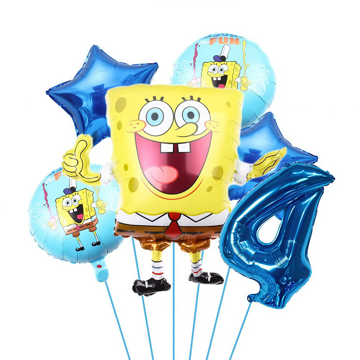 SpongeBob & Patrick Star Foil Balloons – Birthday Party Decor Party Balloons Babs Blue 4