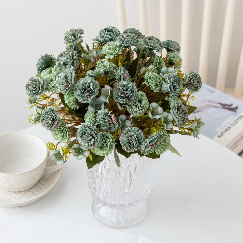 Artificial Silk Carnation Bouquet for Wedding & Home Décor Artificial Flowers Babs