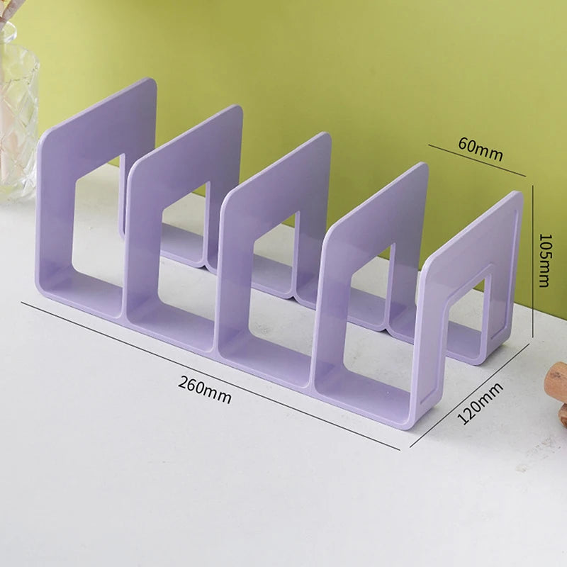 Desk Organizer Shelf for Books, Files & Magazines | 4-Section Desk Organizer Shelf Babs A3