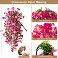 75cm Artificial Violet Silk Flower Anti-UV Wall Hanging Decor Artificial Silk Flower Babs Pink