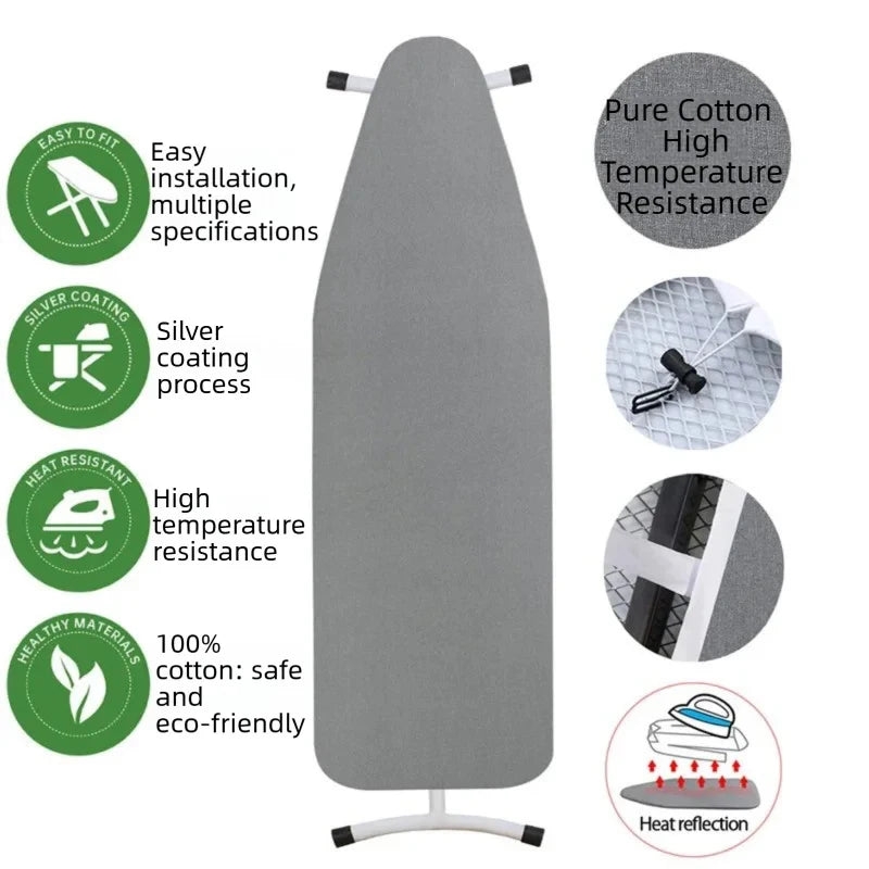 Heavy Duty Ironing Board Cover 140x50cm | Heat Reflective Ironing Board Cover Babs