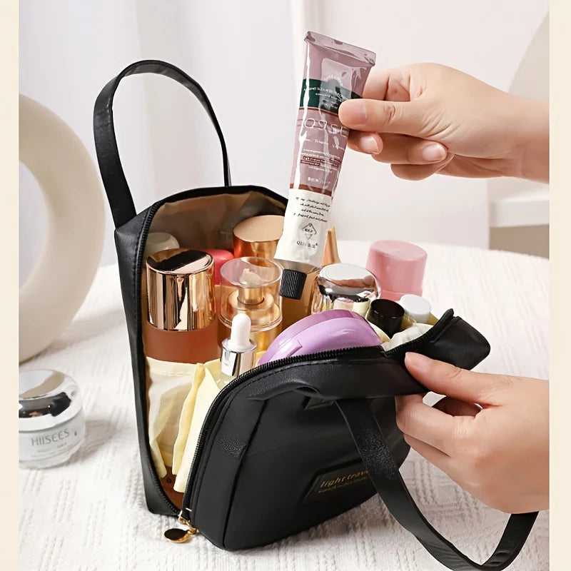 Large PU Leather Makeup Bag – Travel Cosmetic Organizer Travel Cosmetic Bag Babs